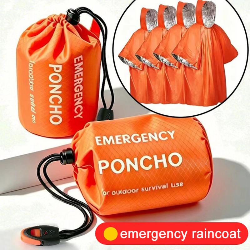 طقم معطف واقٍ من المطر للطوارئ - مراجعة Emergency Poncho Rain وسعره